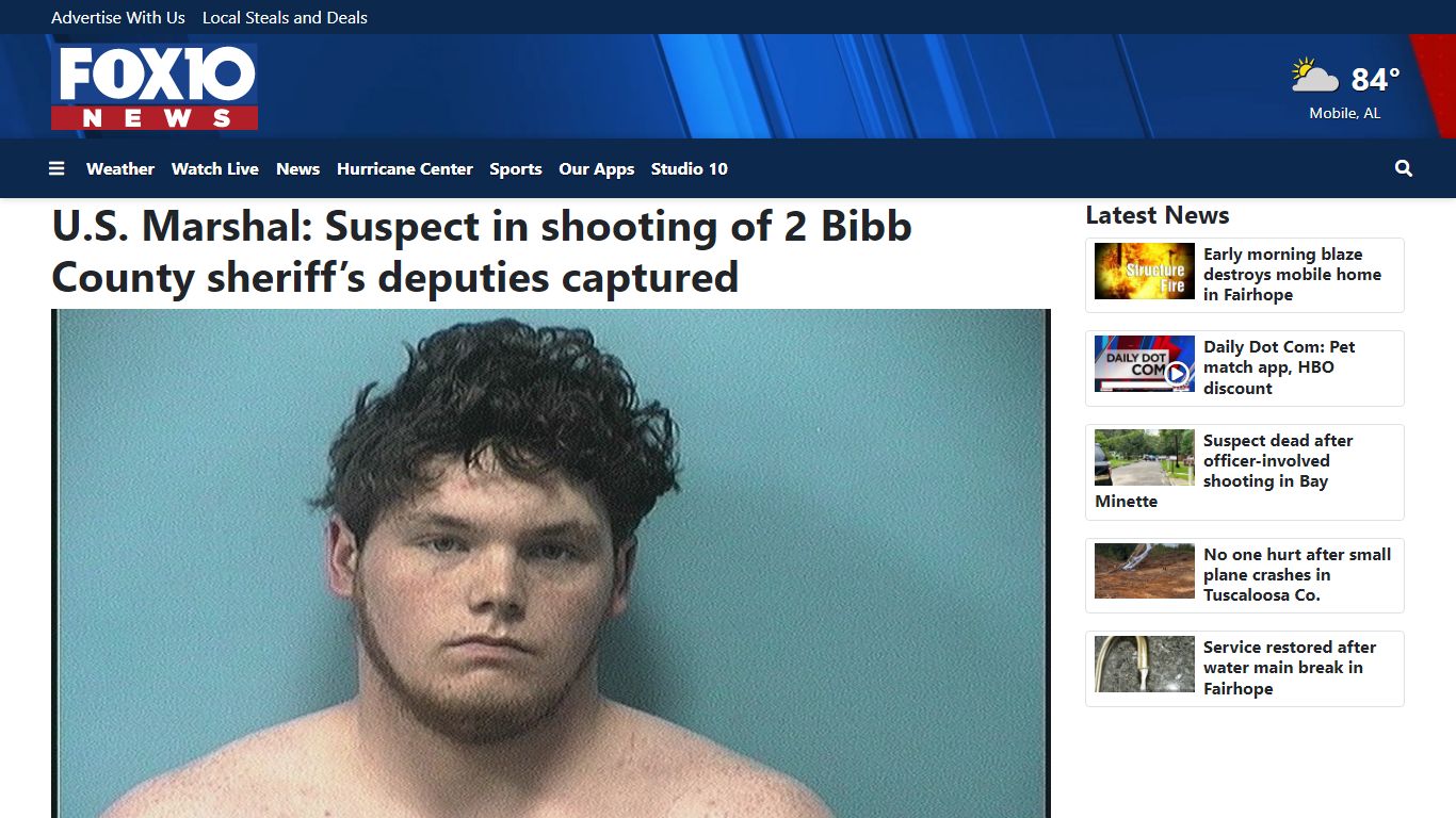 U.S. Marshal: Suspect in shooting of 2 Bibb County sheriff’s deputies ...